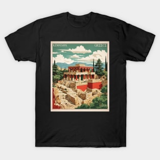 Knossos Greece Tourism Vintage Travel Poster T-Shirt